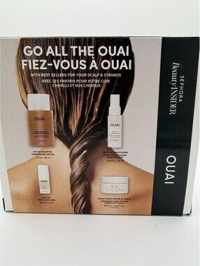 OUAI Go All The OUAI Hair Care Set Sephora Insider Detox Shampoo Gift Set New